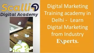 Online digital marketing course in Delhi - Scallio Digital Academy