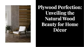Natural Wood Beauty for Home with Plywood Decor Ideas