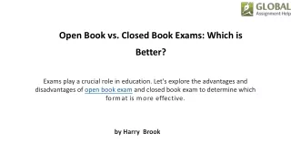 open book vs closed book exams which is better