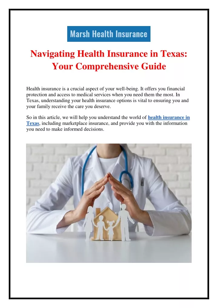 navigating health insurance in texas your