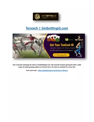 tenexch getbettingid com