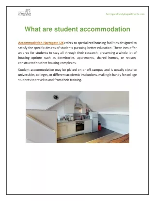 What are student accommodation
