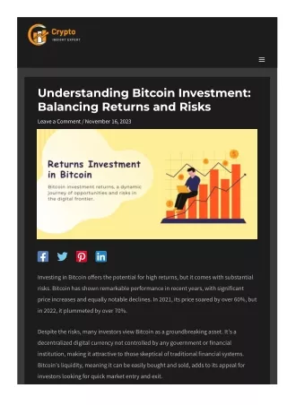 Bitcoin Investment Returns