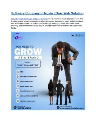 software company in noida grav web solution