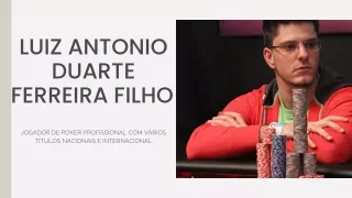 Etiqueta no Poker Lições de Luiz Antonio Duarte Ferreira Filho Polica Fede;ral