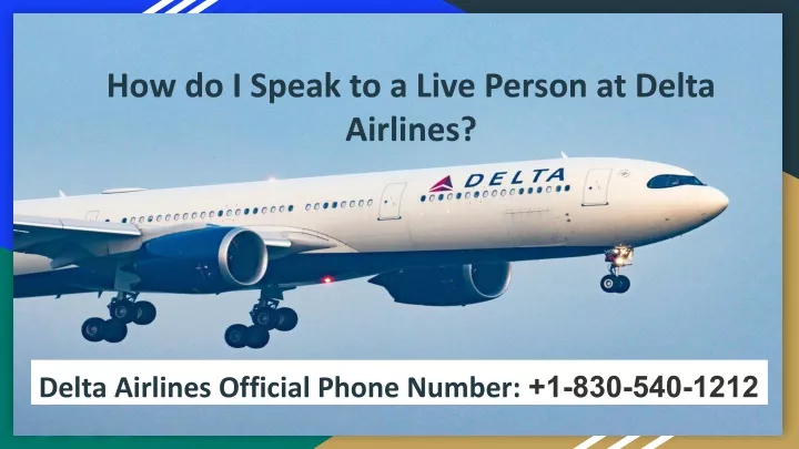 how do i speak to a live person at delta airlines