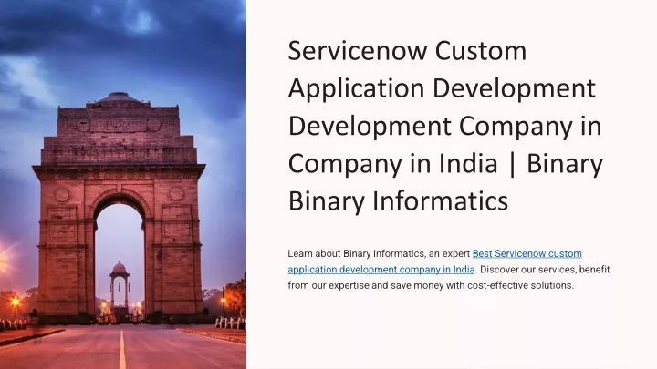 servicenow custom application development