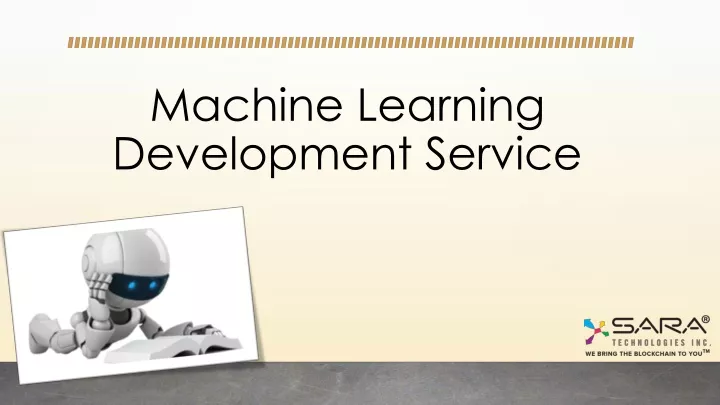 machine learning development service