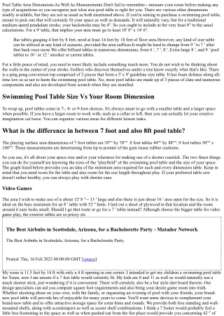 Pool Table Room Sizes And Measurements