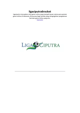 situsligaciputra