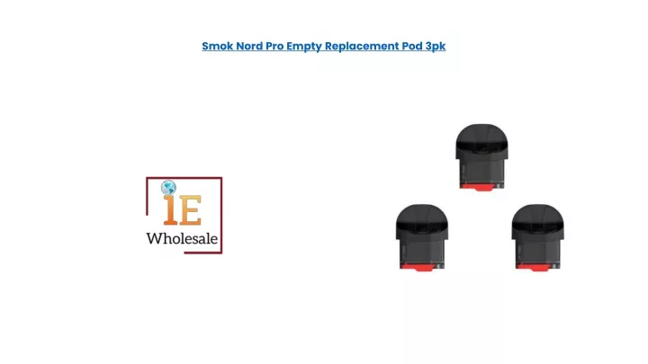 smok nord pro empty replacement pod 3pk