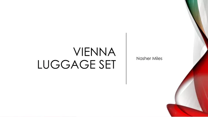 vienna luggage set