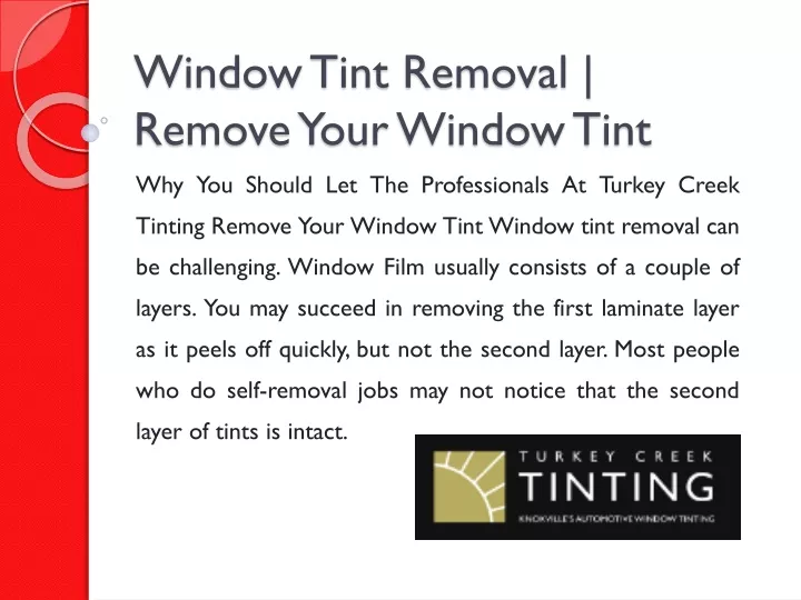 window tint removal remove your window tint