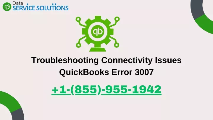troubleshooting connectivity issues quickbooks