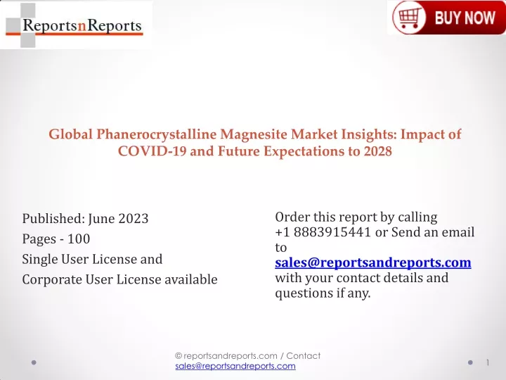 global phanerocrystalline magnesite market