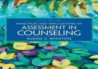 EPUB READ Principles and Applications of Assessment in Counseling