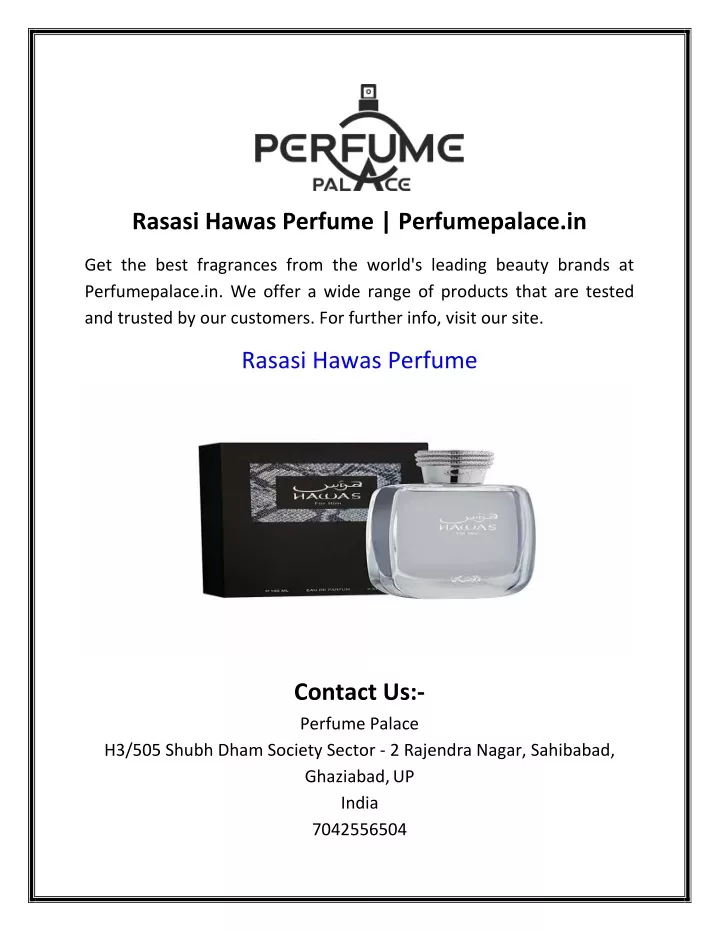 rasasi hawas perfume perfumepalace in