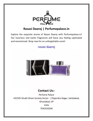 Rasasi Daarej | Perfumepalace.in