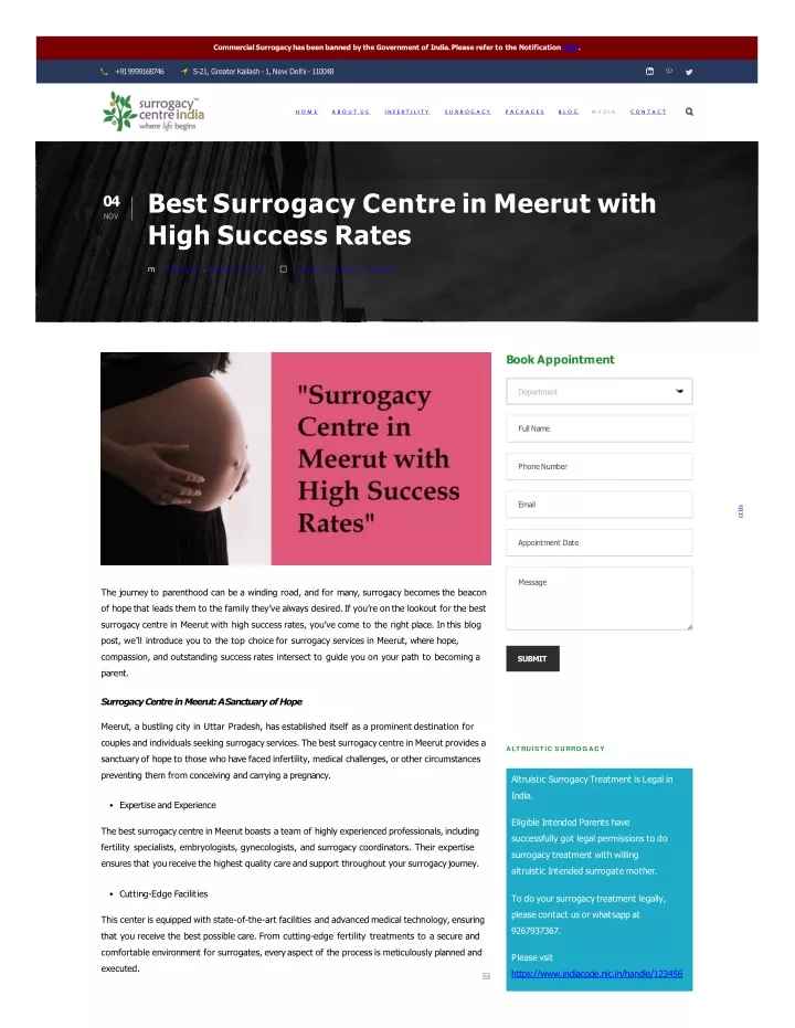 commercial surrogacy has been banned