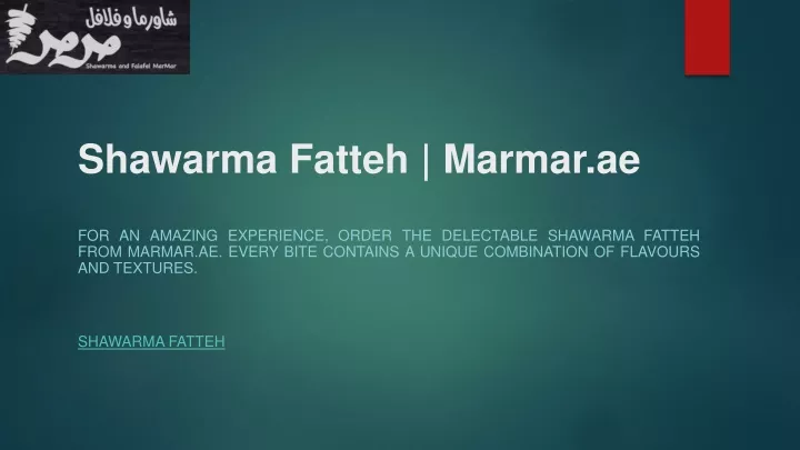 shawarma fatteh marmar ae