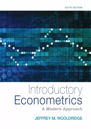 Read ebook [PDF] Introductory Econometrics: A Modern Approach