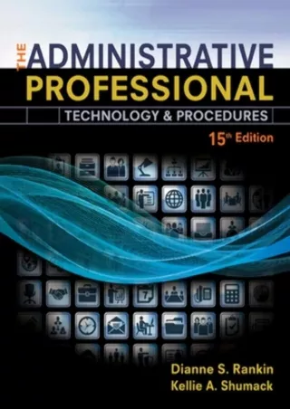 DOWNLOAD/PDF The Administrative Professional: Technology & Procedures, Spiral bound Version