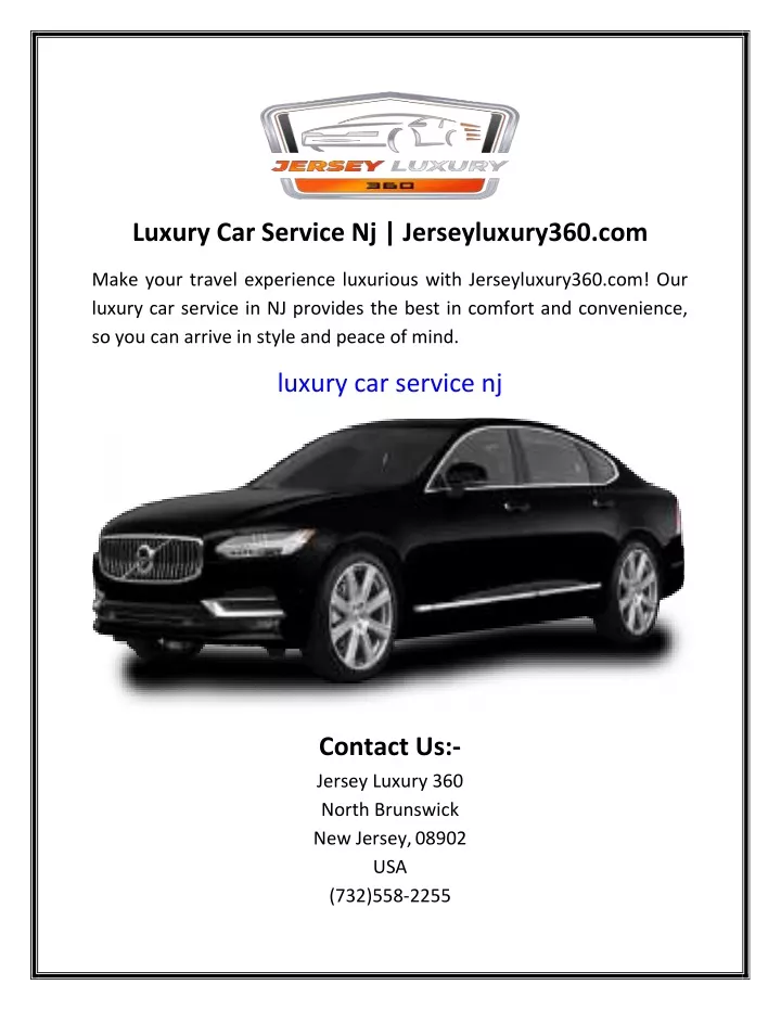 luxury car service nj jerseyluxury360 com