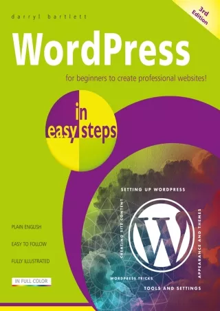 [PDF READ ONLINE] WordPress in easy steps