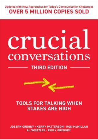$PDF$/READ/DOWNLOAD Crucial Conversations: Tools for Talking When Stakes are High, Third Edition