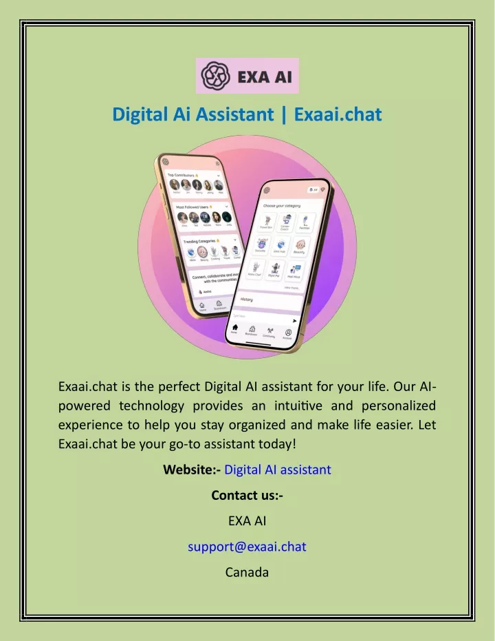 digital ai assistant exaai chat