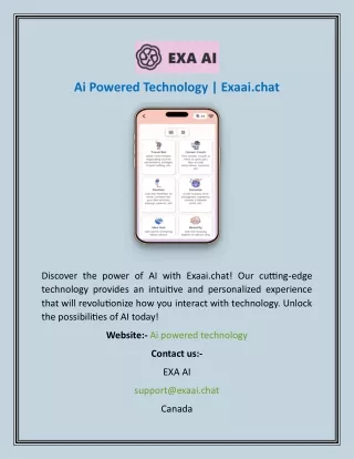 Ai Powered Technology  Exaai.chat