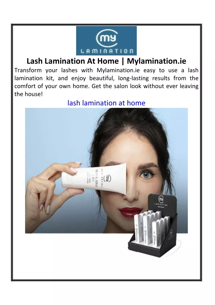 lash lamination at home mylamination ie transform