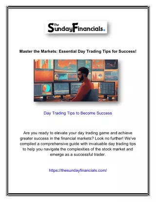 Master the Markets: Essential Day Trading Tips for Success!