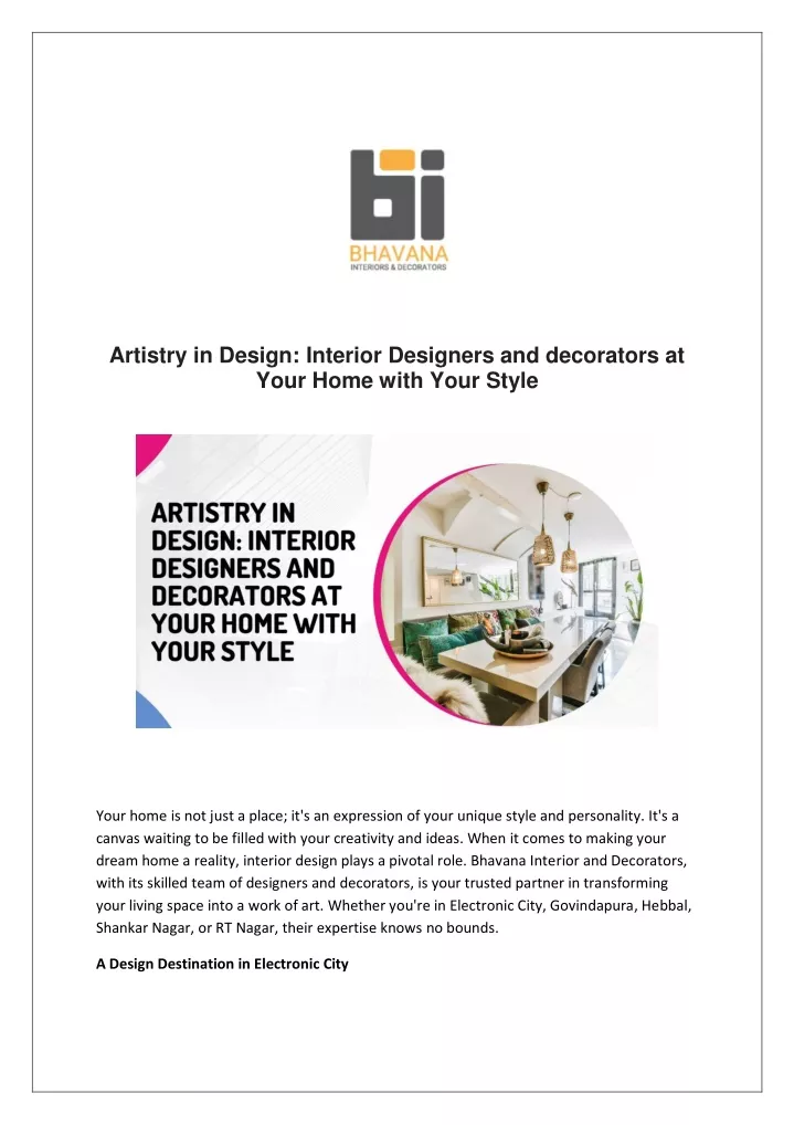 artistry in design interior designers