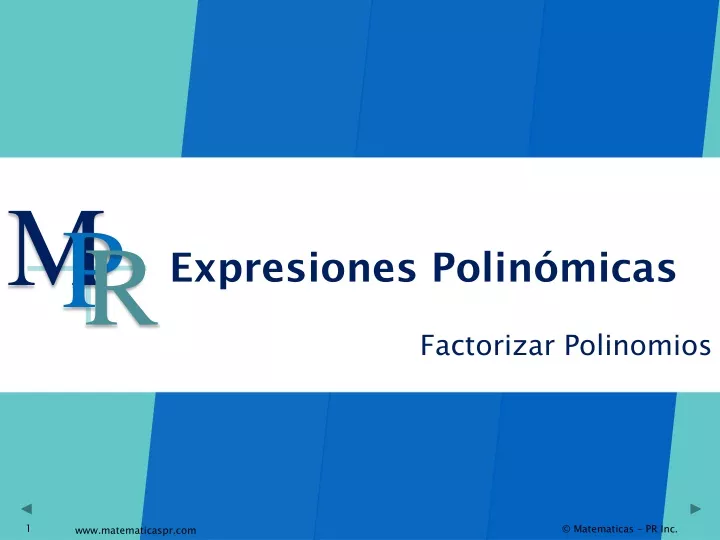 factorizar polinomios