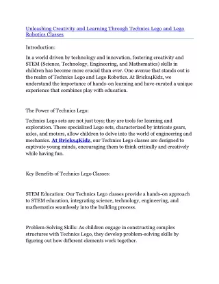unleashing creativity and learning through