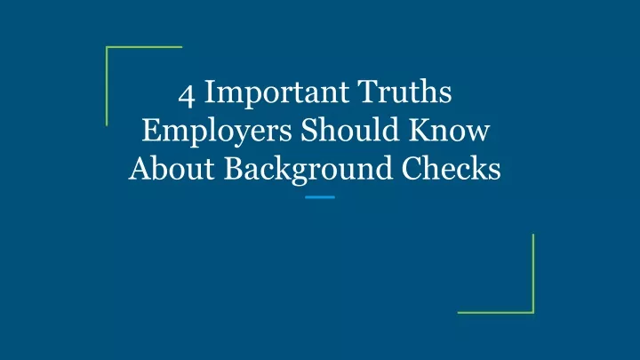4 important truths employers should know about
