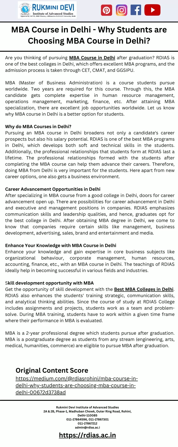 mba course in delhi why students are choosing