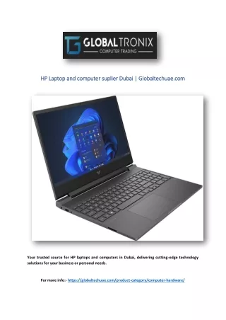 HP Laptop and computer suplier Dubai | Globaltechuae.com