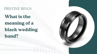 What is the meaning of a black wedding band?