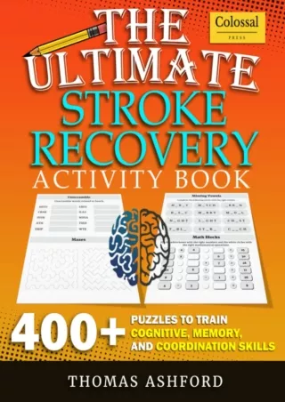 PDF_ Stroke Recovery Activity Book - Strokes and Other Traumatic Brain Injury