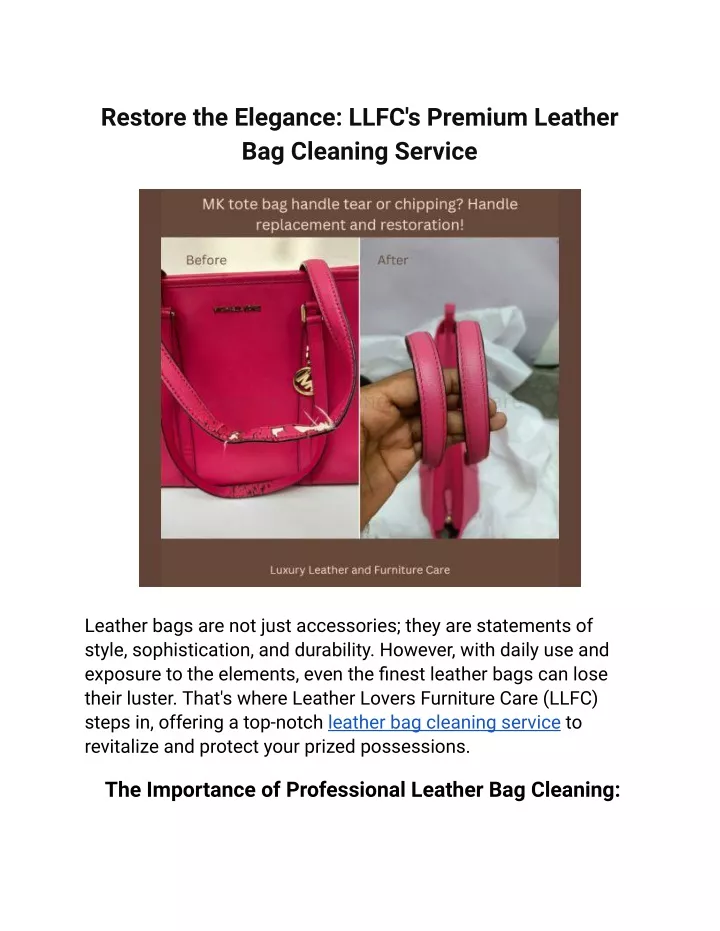 restore the elegance llfc s premium leather