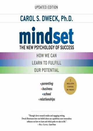 [PDF READ ONLINE] Mindset: The New Psychology of Success