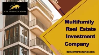 Multifamily Real estate investment company
