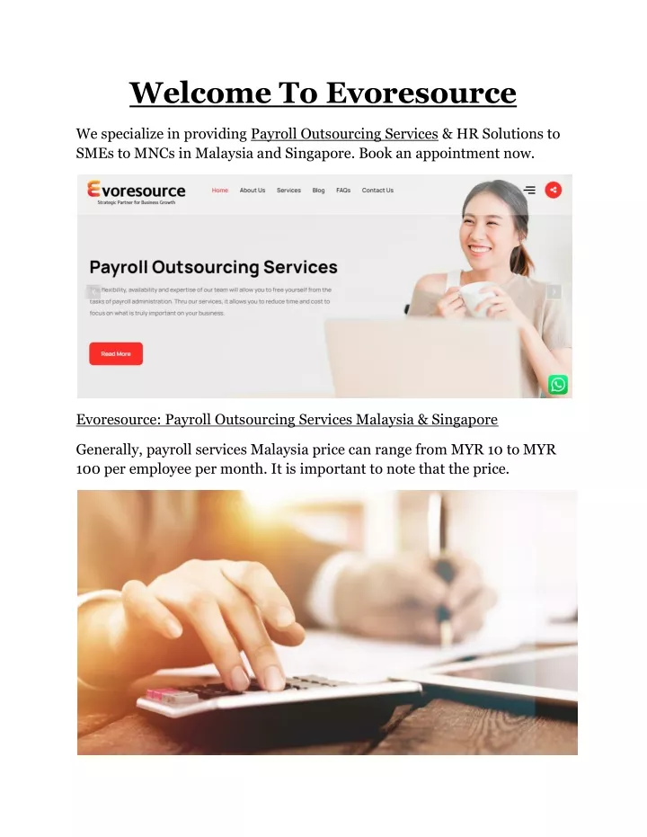 welcome to evoresource