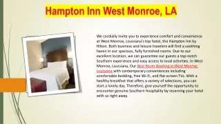 Best Hotel Rooms in West Monroe