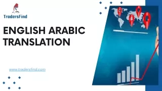 English Arabic Translation Services in UAE - TradersFind