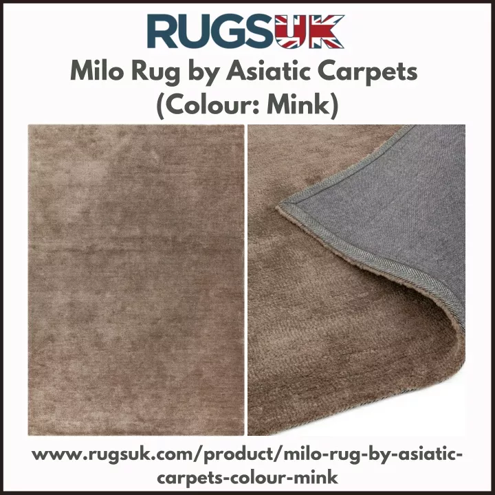 milo rug by asiatic carpets colour mink