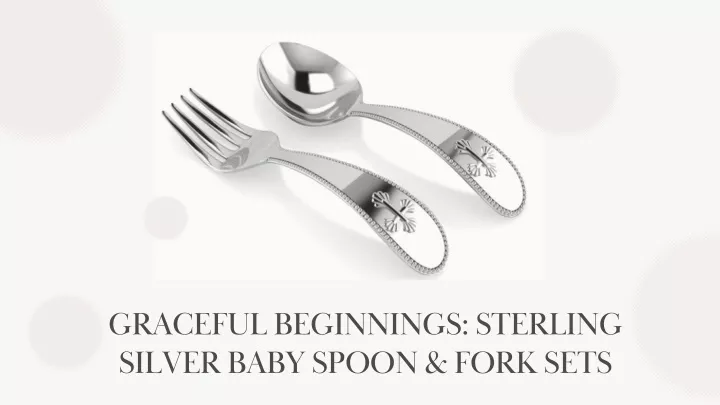 graceful beginnings sterling silver baby spoon