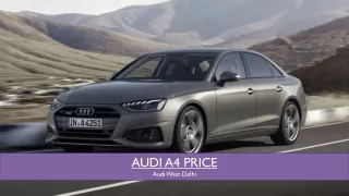 Audi A4 Price